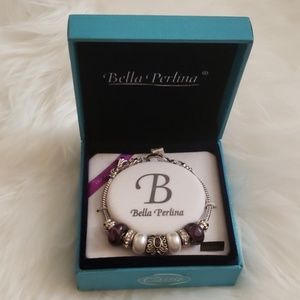 Bella Perlina Purple Silverstone Bracelet